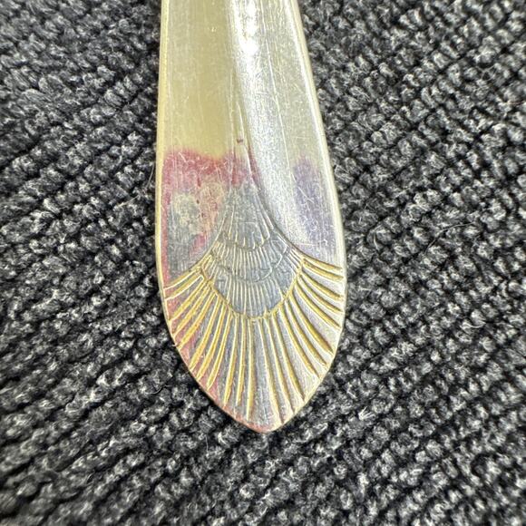 1 Tea Spoon Teaspoon Stainless DJ Korea DJ5 Glossy Round Tip Outline - Picture 2 of 7